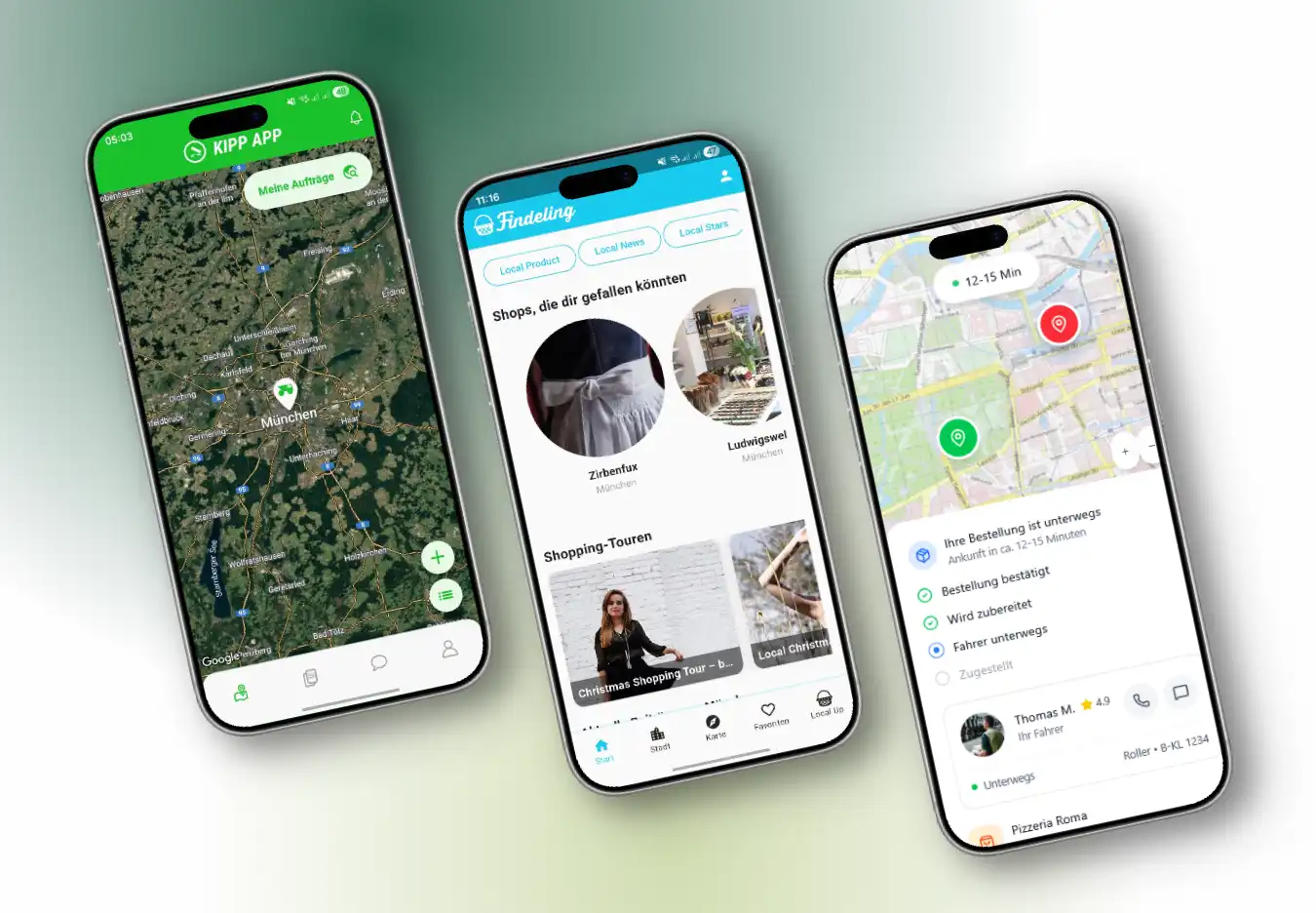 Mockups with phones from CodeGuides Apps