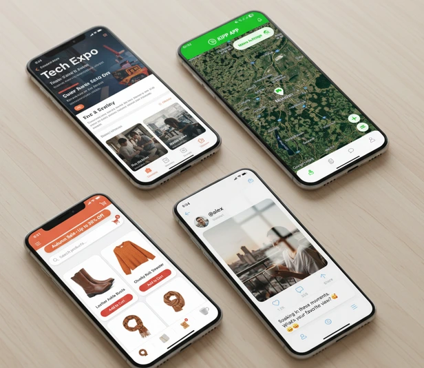Phones with Flutter apps